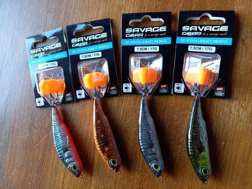 3D Stickle Bait Pencil plugjes (Savage Gear) diverse kleuren, Watersport en Boten, Hengelsport | Roofvissen, Nieuw, Overige typen