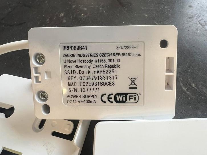 Daikin Online-bediening via app BRP069B41 Wifi voor Airco, Elektronische apparatuur, Airco's, Zo goed als nieuw, Ophalen