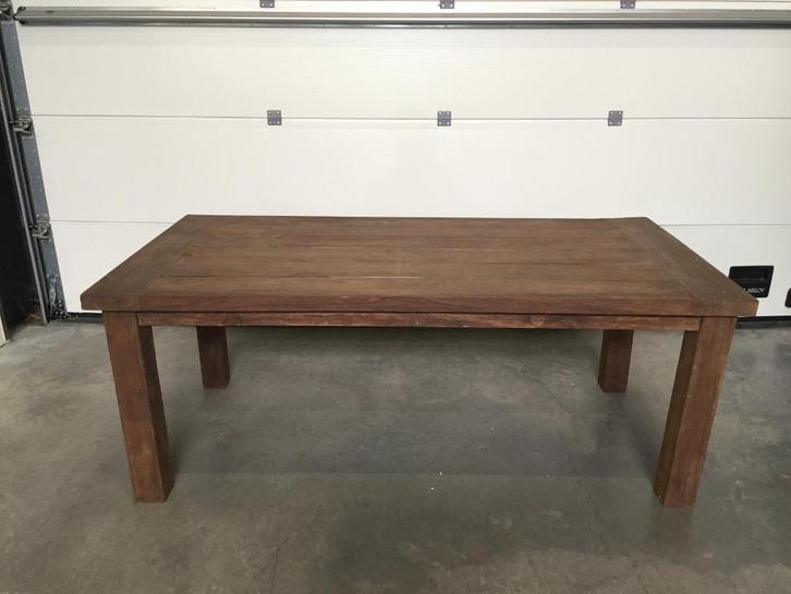 (122) Zware massieve tuintafel ( nieuw ), Tuin en Terras, Tuintafels, Nieuw, Rond, Ophalen