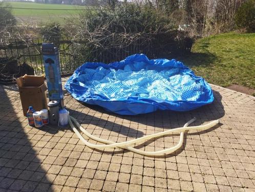 Intex vrijstaand zwembad met accessoires, Tuin en Terras, Zwembaden, Gebruikt, Overige typen, Minder dan 80 cm, 200 tot 400 cm