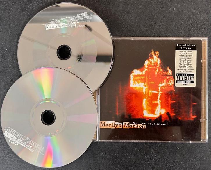 MARILYN MANSON - The last tour on earth ( 2CD; Live ), Cd's en Dvd's, Cd's | Hardrock en Metal, Zo goed als nieuw, Verzenden