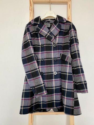 Wintermantel met ruitenmotief maat M | Only beschikbaar voor biedingen