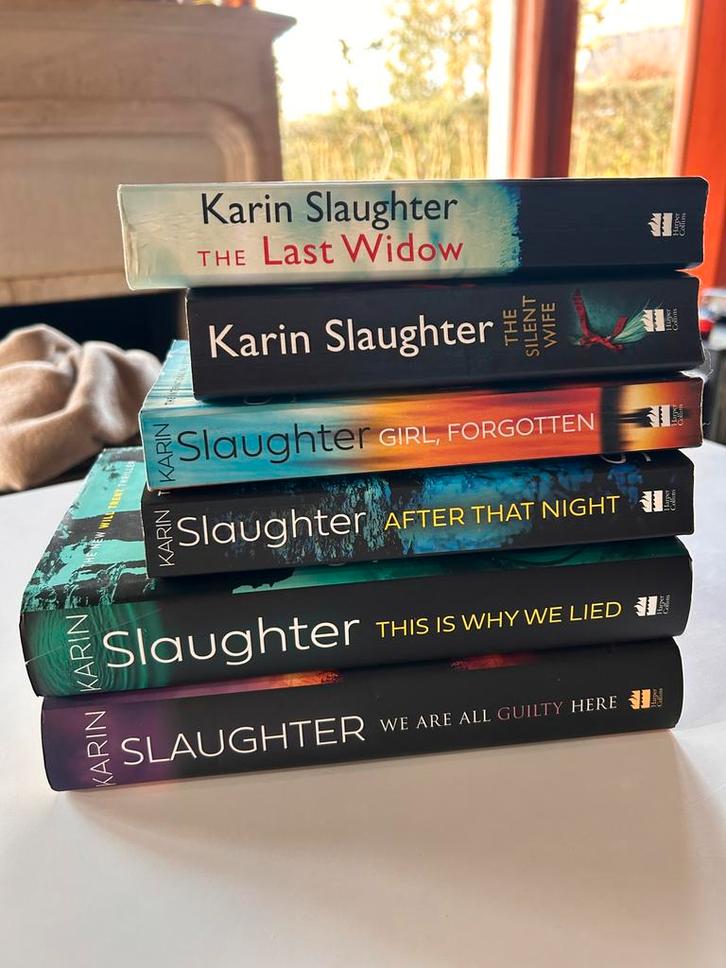 Karin Slaughter - 6 Engelse boeken, Livres, Thrillers, Utilisé, Belgique, Enlèvement
