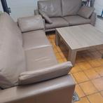 Lederen salon, Huis en Inrichting, Zetels | Zetels, Ophalen