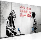 Vele canvas schilderijen BANKSY 80 x 60 cm t/m 240 x 112 cm, Huis en Inrichting, Woonaccessoires | Schilderijen, Tekeningen en Foto's