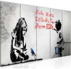 Vele canvas schilderijen BANKSY 80 x 60 cm t/m 240 x 112 cm, Verzenden, Nieuw, Schilderij