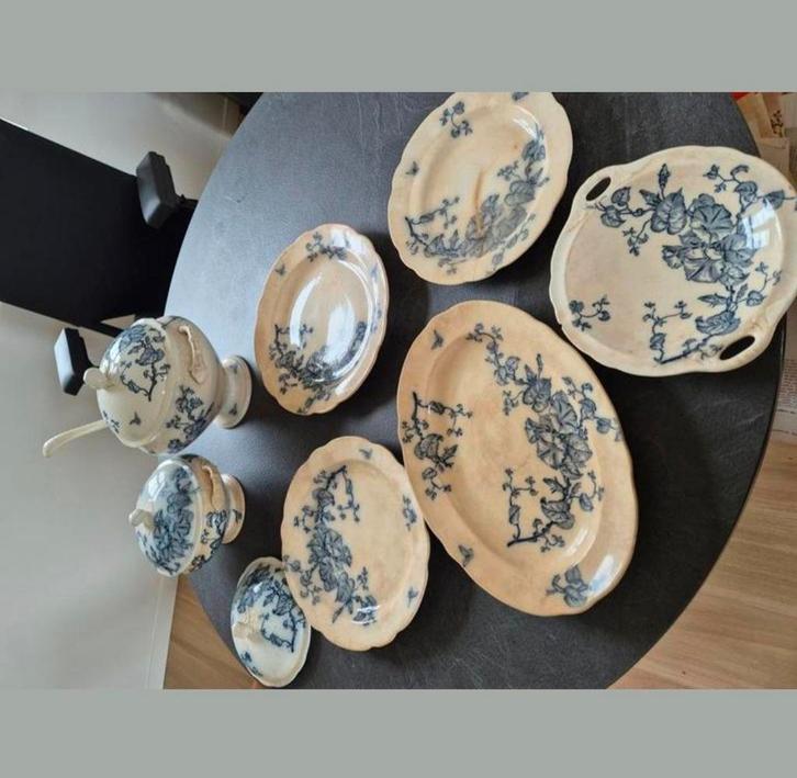 de la faiencerie de nimy servies, Antiek en Kunst, Antiek | Servies los, Ophalen