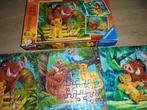 kinder complete Lion Kings puzzel 3 in 1, Ophalen of Verzenden, Meer dan 50 stukjes, Gebruikt, 4 tot 6 jaar