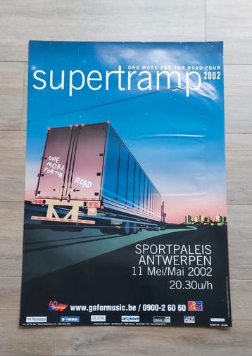 Affiche du concert Supertramp 2002, Enlèvement ou Envoi, Comme neuf