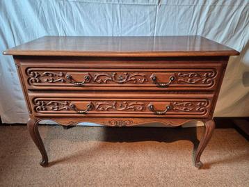 Eiken commode in Louis XV-stijl – 2 laden beschikbaar voor biedingen