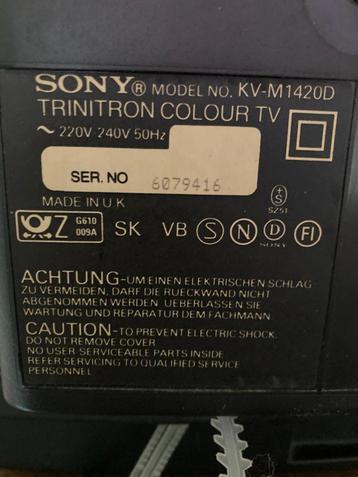 Sony Trinitron colour TV KV-M1420D beschikbaar voor biedingen