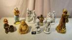 9 belles sculptures rétro de personnages en porcelaine et fa, Comme neuf, Humain, Enlèvement ou Envoi