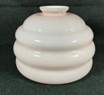 Lampe de plafond Art Déco antique en verre rose tendre, Enlèvement ou Envoi