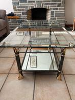 Table de salon en verre en très bon état, Maison & Meubles, Tables | Tables d'appoint, Métal et verre des années 90, Verre, Enlèvement