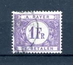 (B) TX43 gestempeld 1922 - Dik gekleurd cijfer op witte acht, Postzegels en Munten, Ophalen of Verzenden, Gestempeld, Gestempeld