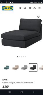 Chaise longue IKEA Kivik Anthracite, Maison & Meubles, Comme neuf, Enlèvement