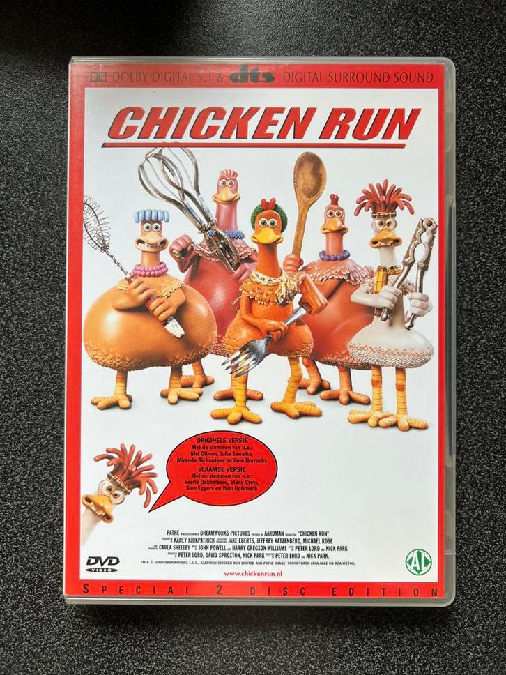 Dvd Chicken Run Vlaamse versie, Cd's en Dvd's, Dvd's | Kinderen en Jeugd, Zo goed als nieuw, Ophalen of Verzenden