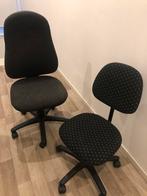2 bureau stoelen, Bureaustoel, Zo goed als nieuw, Zwart, Ophalen