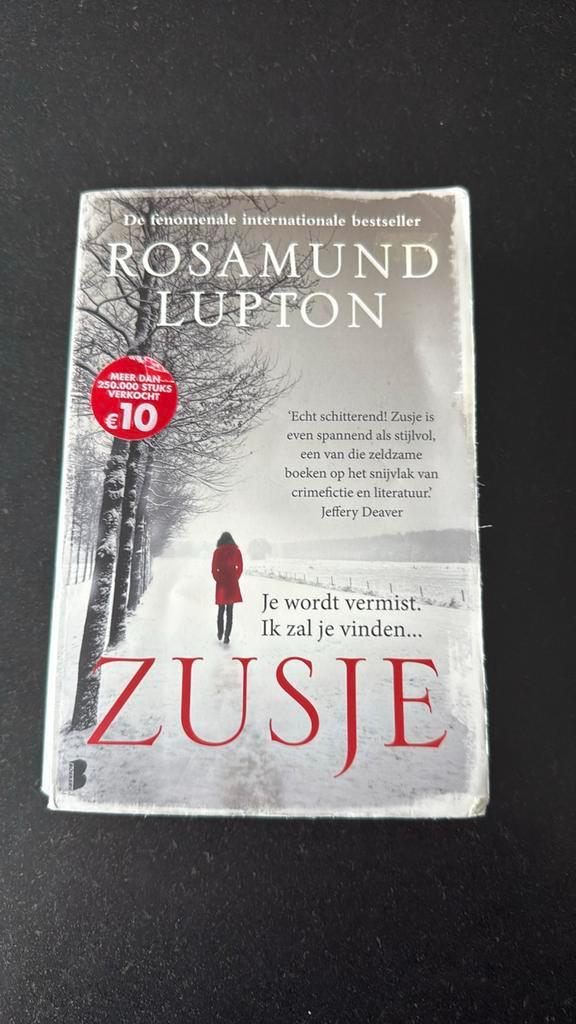 Rosamund Lupton - Zusje, Livres, Thrillers, Comme neuf, Enlèvement ou Envoi