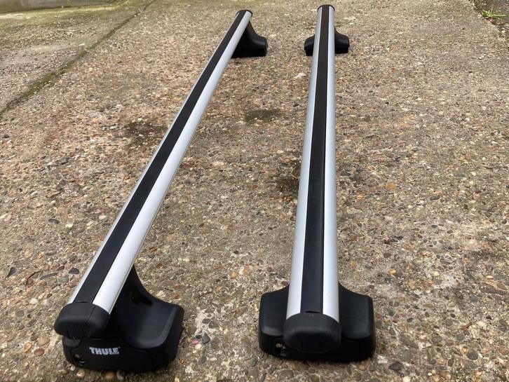 Thule aluminium dakdragers 127cm, Auto diversen, Dakdragers, Zo goed als nieuw, Ophalen