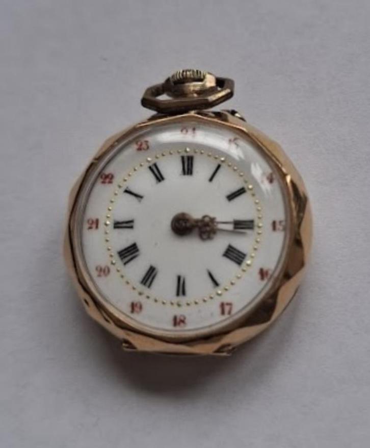 Vintage Elgin Dames zakhorloge, Handtassen en Accessoires, Horloges | Antiek, Zakhorloge, Overige merken, Goud, 1900 tot 1930