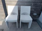 Witte stevige tuinstoelen 8 stuk voor 60 euro., Ophalen, Gebruikt