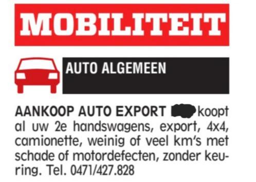 Auto’s Gevraagd Zeer Dringend, Alle merken 7/7, Auto's, Toyota, Particulier, Ophalen