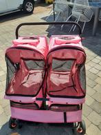 Duo honden/kattenbuggy voor kleine huisdieren, Dieren en Toebehoren, Honden-accessoires, Ophalen, Zo goed als nieuw