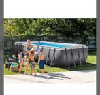 Intex zwembad met warmtepomp en filter, Tuin en Terras, 300 cm of meer, Zo goed als nieuw, Rechthoekig, Ophalen