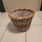 Rieten bloempot, Tuin en Terras, Overige materialen, Rond, Zo goed als nieuw, Minder dan 40 cm