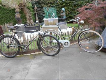 Te koop antieke heren en damesfiets in zeer goede staat beschikbaar voor biedingen
