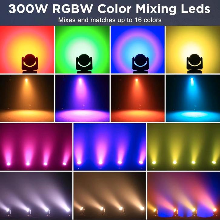 Nouveau lave-linge mobile LED 300W de première classe, Musique & Instruments, Lumières & Lasers, Neuf, Lumières, Commande sonore