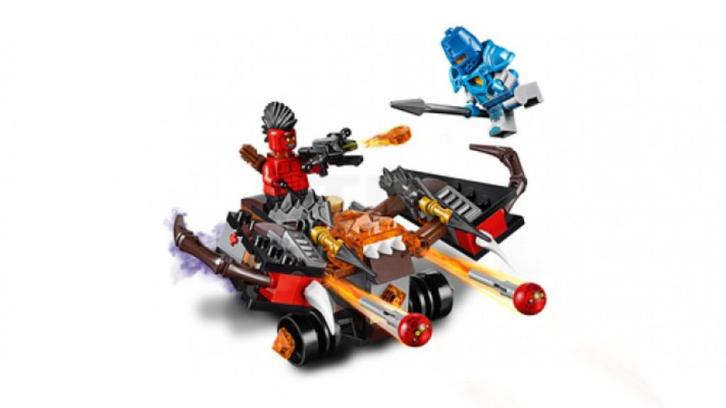 Lego Nexo Knights - 70318 The Glob Lobber, Kinderen en Baby's, Speelgoed | Duplo en Lego, Zo goed als nieuw, Lego, Complete set