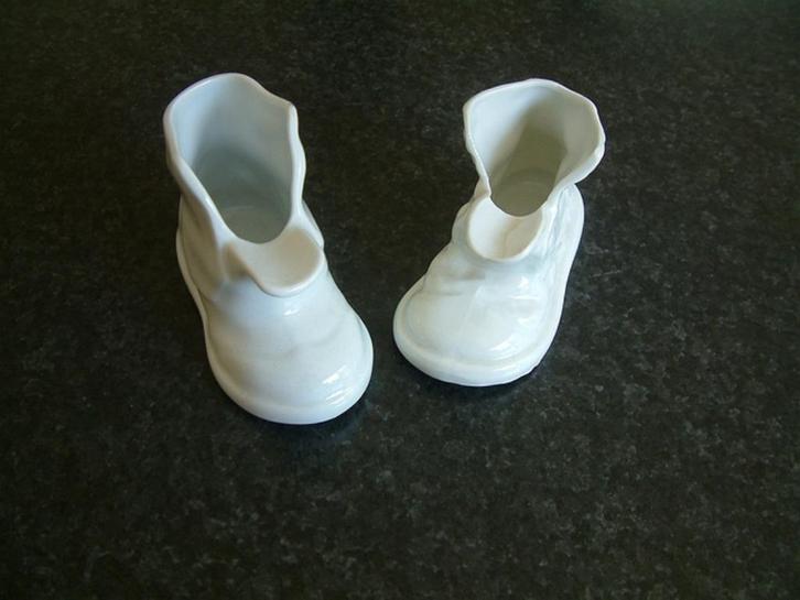 2 Retro - Vintage porseleinen schoentjes, Verzamelen, Retro, Ophalen of Verzenden