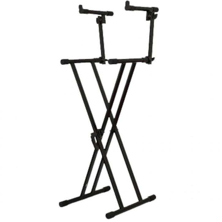 DUBBELE KEYBOARD STANDAARD, Musique & Instruments, Pieds, Neuf, Pied, Enlèvement ou Envoi