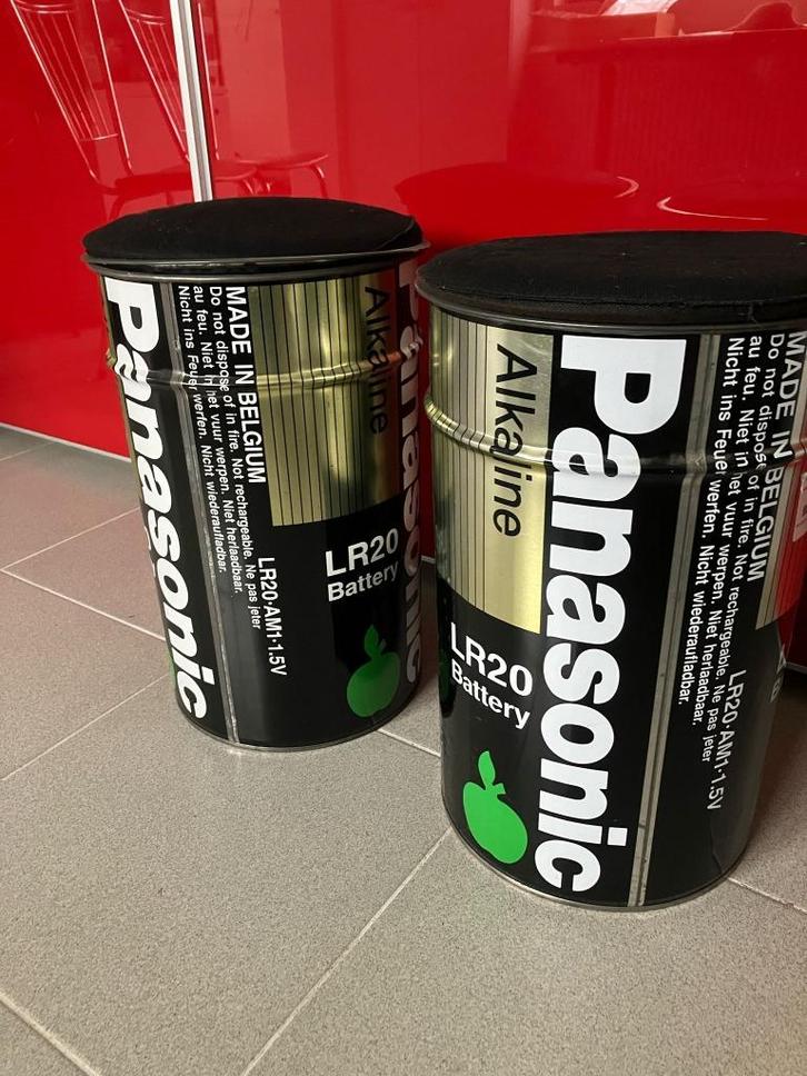 kruk, stoel, nep batterij, opbergvak xxl versiering, Huis en Inrichting, Woonaccessoires | Kisten, Gebruikt, Metaal, Ophalen