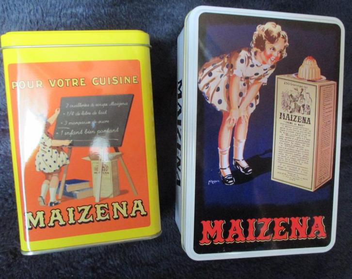 2 nieuwe blikken Maizena , perfecte staat, samen 5 euro, Verzamelen, Merken en Reclamevoorwerpen, Nieuw, Gebruiksvoorwerp, Ophalen of Verzenden