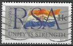 Zuid-Afrika 1986 - Yvert 605 - 25 jaar Republiek (ST), Timbres & Monnaies, Timbres | Afrique, Affranchi, Envoi, Afrique du Sud