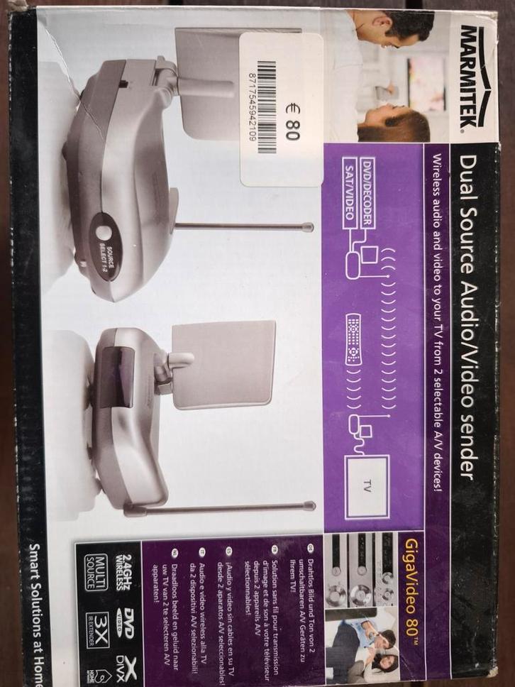 Marmitek dual source audio video sender, Audio, Tv en Foto, Overige Audio, Tv en Foto, Nieuw, Ophalen of Verzenden