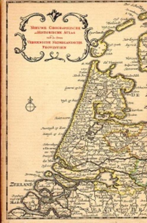nieuwe geographische atlas van de 7 nederlandse provintien, Livres, Atlas & Cartes géographiques, Utilisé, Autres atlas, Pays-Bas