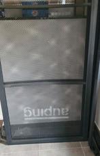 2 x Spiraalbodem vast, Auping, 90 x 200cm, stalen bedframe, Huis en Inrichting, Slaapkamer | Bedden, Ophalen, Gebruikt, Zwart
