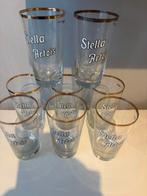 8 oude geëmailleerde STELLA ARTOIS-glazen (33 cl), Ophalen of Verzenden, Zo goed als nieuw