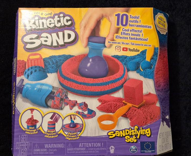 Kinetic Sand-schuurset, Hobby en Vrije tijd, Gezelschapsspellen | Overige, Gebruikt, Ophalen