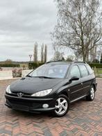 Peugeot 206 SW! -  Automaat! - Airco! - Leder! Gekeurd vvk!, Auto's, Zwart, 1600 cc, Elektrische ramen, Zwart