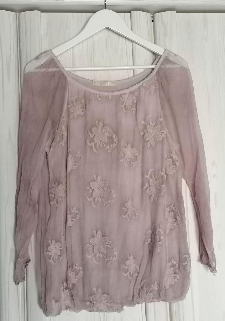 Blouse Anna Catharina,maat TU, Kleding | Dames, Blouses en Tunieken, Zo goed als nieuw, Maat 38/40 (M), Roze, Ophalen of Verzenden