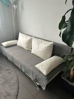 Witte slaapbank te koop met kussens., Enlèvement, Utilisé