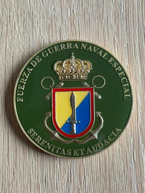 Spanje coin Special Naval Warfare Force, Verzamelen, Militaria | Algemeen, Marine, Verzenden