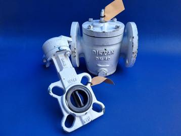 DIKKAN DN40 wierfilter & vlinderklep DN32 beschikbaar voor biedingen