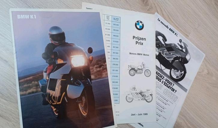 Folder BMW K1 Nieuw, Motoren, Overige Motoren, Ophalen of Verzenden