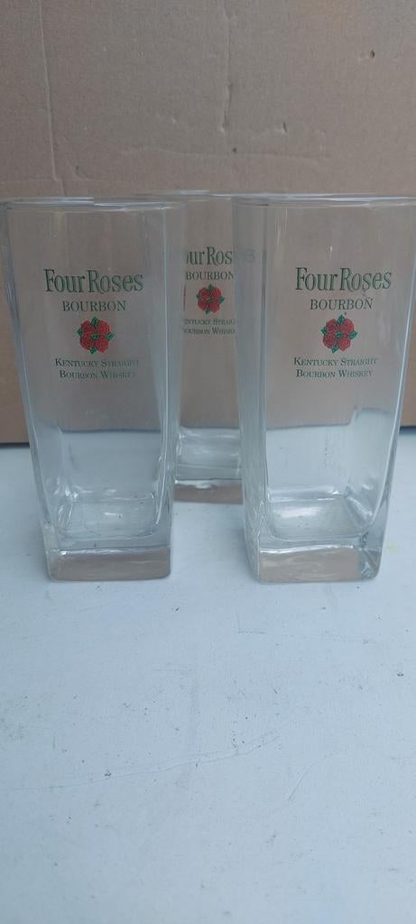 3 verres four roses bourdon, Enlèvement ou Envoi, Comme neuf